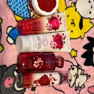 Bath & Body Works Japanese Cherry Blossom Collection - Red and White